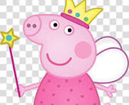 Peppa Pig cartoon character PNG image with transparent background
